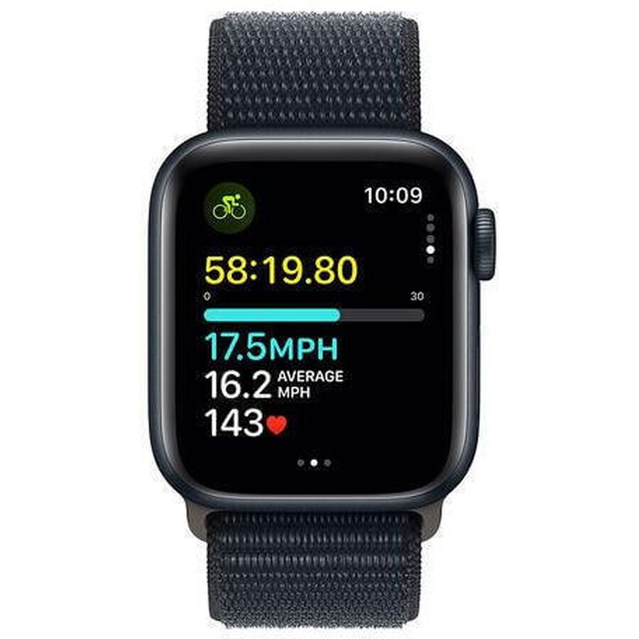 Apple Watch SE GPS 40 mm Aluminium-Gehäuse mit Sportschlaufe, midnight midnight