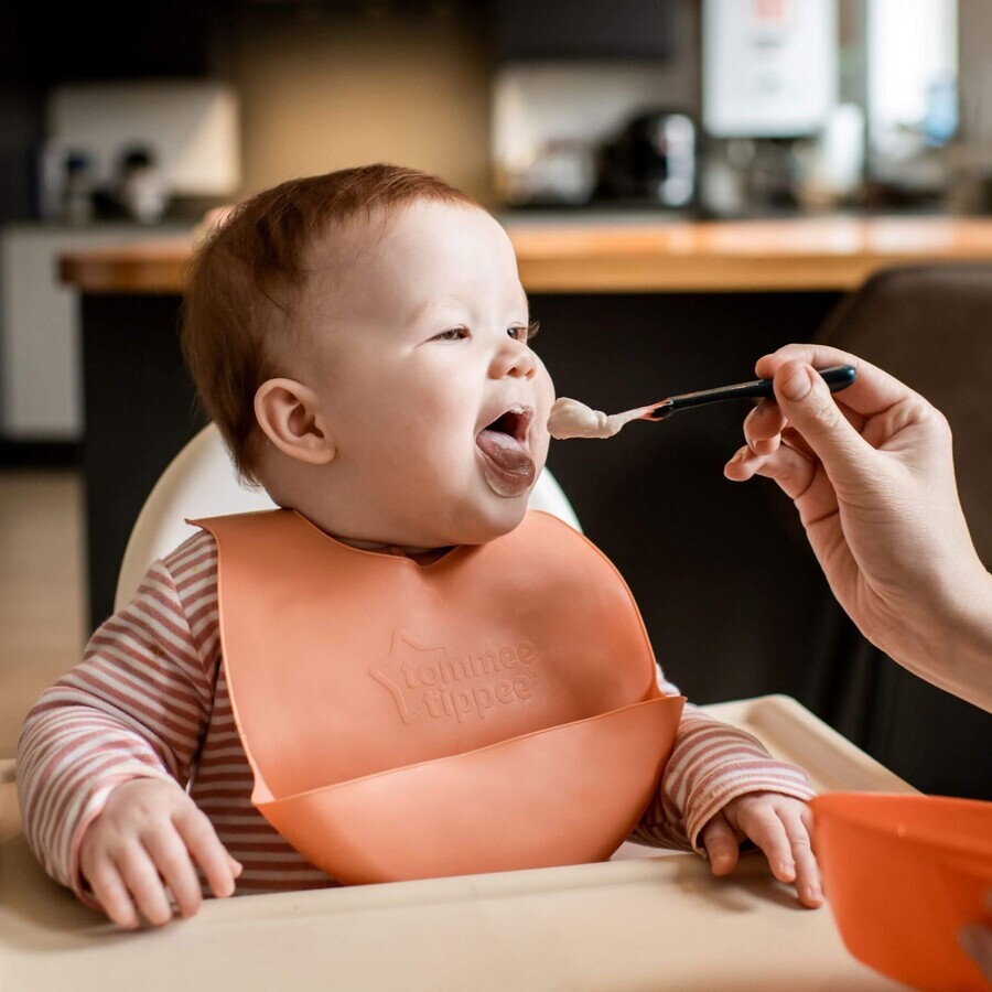 Babero para bebé Tommee Tippee, 6m+, verde o naranja