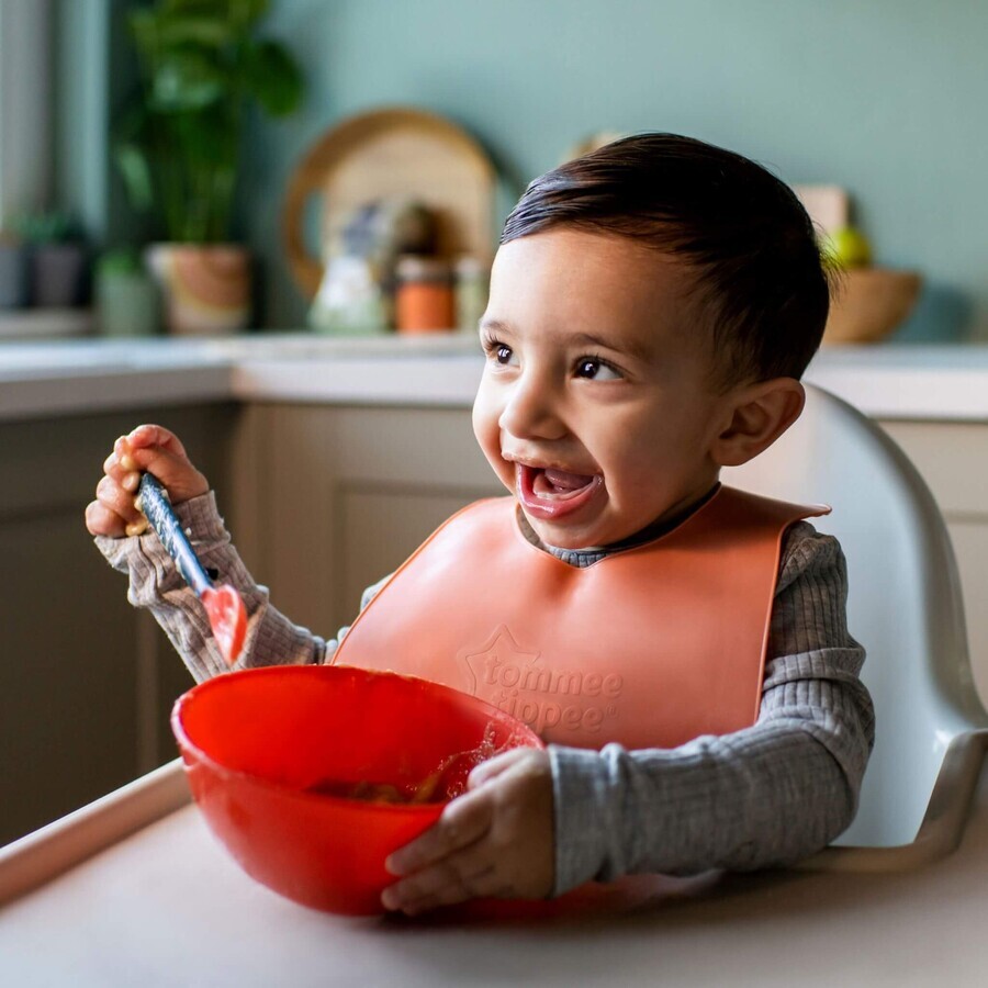 Babero para bebé Tommee Tippee, 6m+, verde o naranja