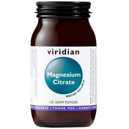 Viridian Citrat de magneziu pulbere 150 g