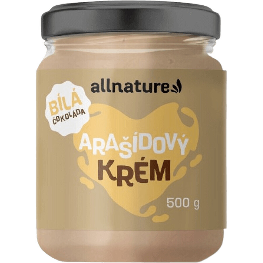 Allnature Pindacrème met witte chocolade 500 g