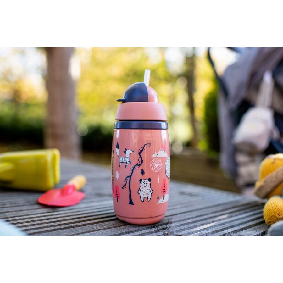 Tommee Tippee Superstar, 12m+, gobelet de sport anti-goutte, rose 266 ml