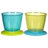 Tommee Tippee Set di contenitori per alimenti blu-verdi 2 x 120 ml