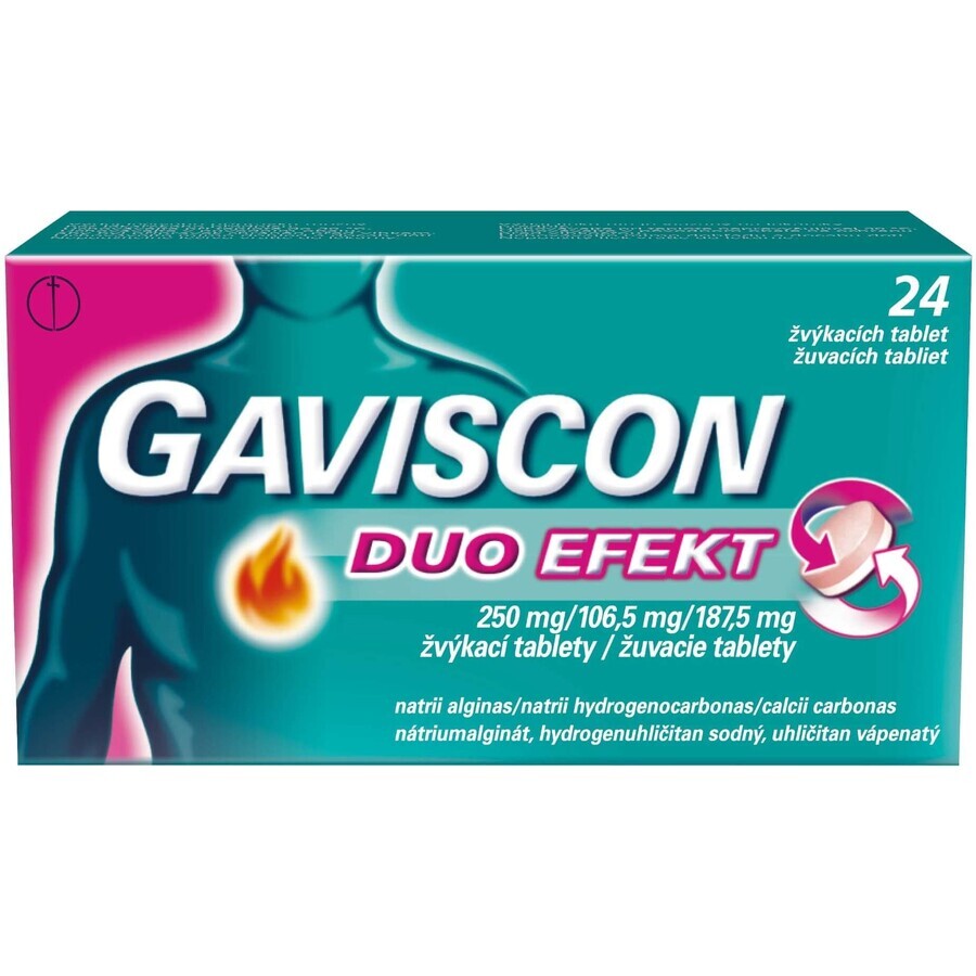 Gaviscon Duo Effect comprimidos masticables 24 uds.