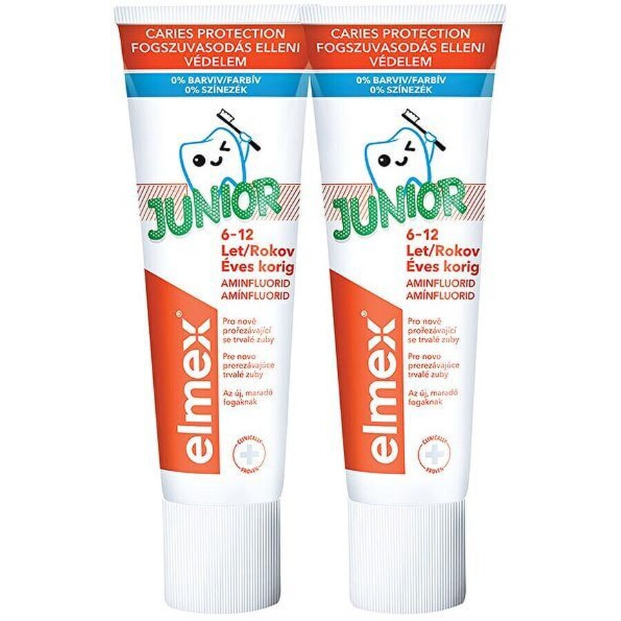 Elmex Children's Toothpaste Junior Duopack 2 x 75 ml