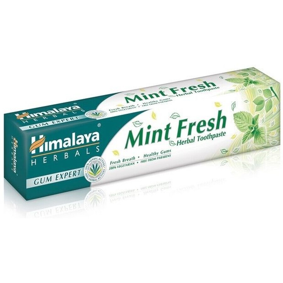 Pasta dentífrica a base de hierbas del Himalaya para un aliento fresco Mint Fresh Pasta dentífrica a base de hierbas 75 ml