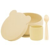 Minikoioi Juego de Comedor BLW I, Mellow Yellow 3 pcs