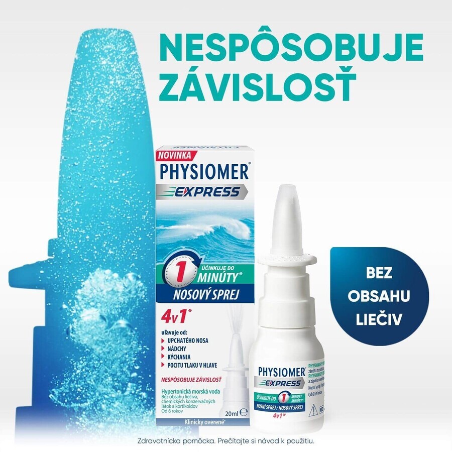 Physiomer Express hypertonische neusspray 20 ml