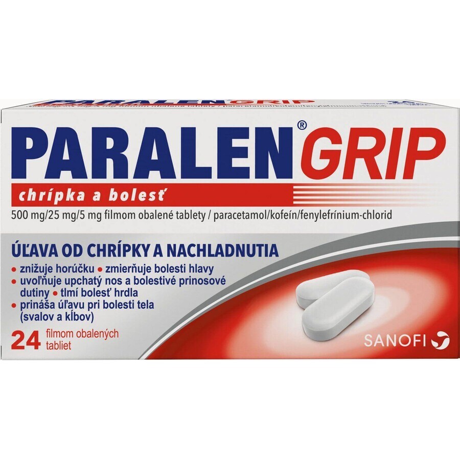 Paralen Grip Grippe et Douleur 24 comprimés