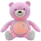 Chicco Teddy Bear Lullaby cu proiector și muzică Baby Bear First Dreams - roz 0m+