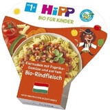 HiPP Fideos ecológicos al huevo con verduras y pimientos y ternera tierna 250 g