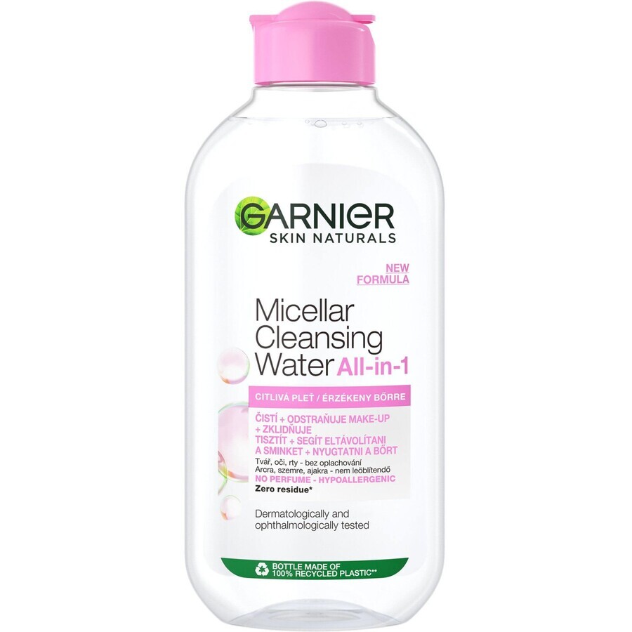 Garnier Skin Naturals All in One apă micelară pentru piele sensibilă, 200 ml