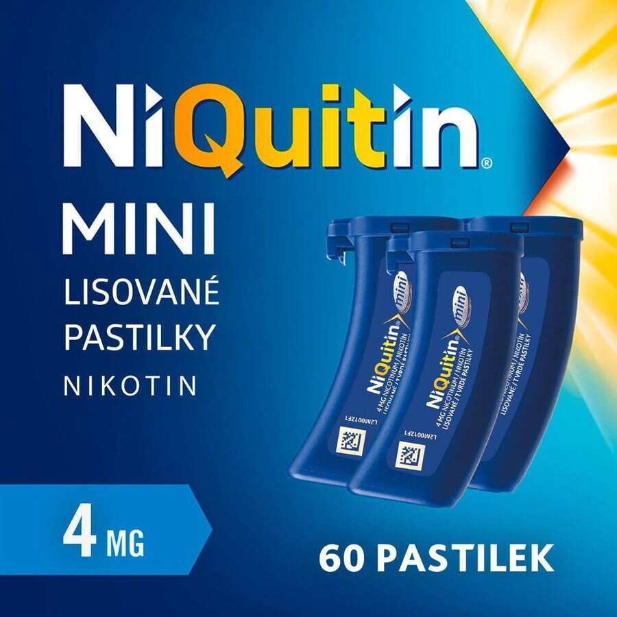 Niquitin mini 4mg comprimidos 3 x 20 comprimidos