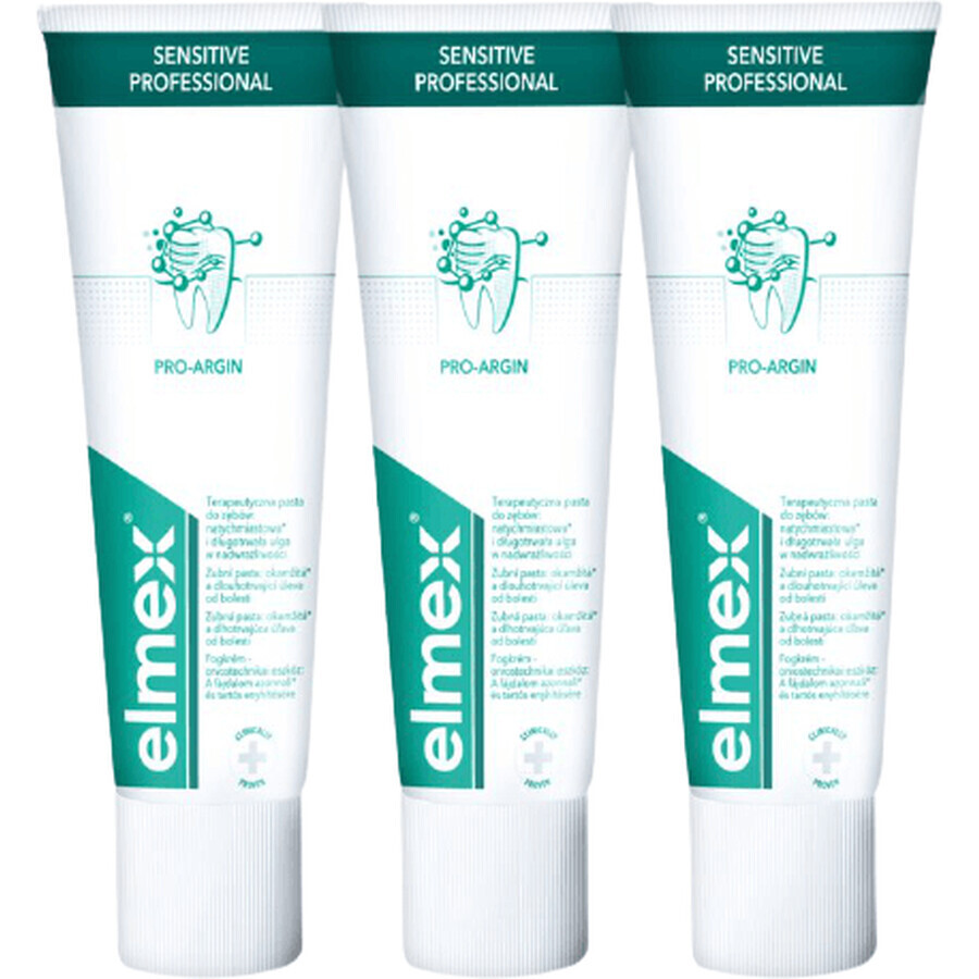 Elmex Sensitive Professional toothpaste 3 x 75 ml