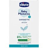 Săpun de mână solid Chicco cu glicerină vegetală Baby Moments 81% ingrediente naturale 100 g