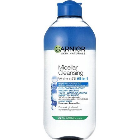 Garnier Skin Naturals apă micelară hrănitoare bifazică pentru ochi sensibili, 400 ml