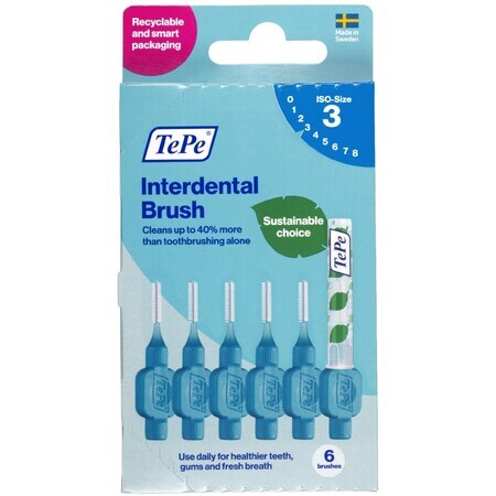 TePe Original interdentale rager 0,6 mm blauw 6 stuks