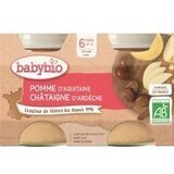 Babybio Apple fruit puree with chestnut puree 2 x 130 g