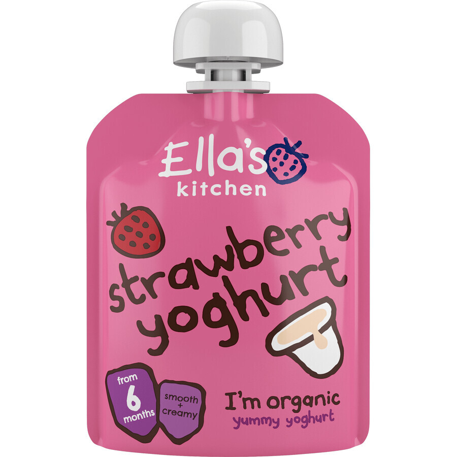 Ella's Kitchen Biologische aardbeien met yoghurt 90 g