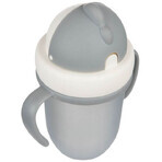 Canpol baby sippy cup with silicone straw Matt gray 210 ml