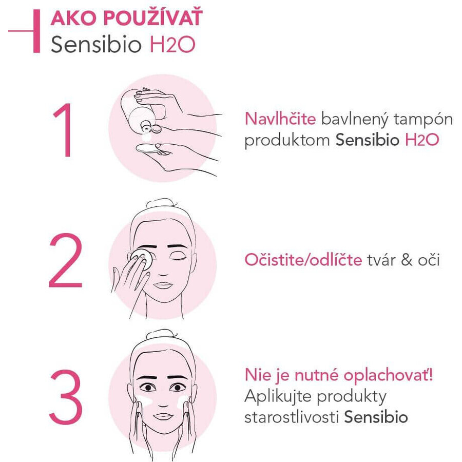 Bioderma Sensibio H2O apă micelară pentru piele sensibilă 250 ml