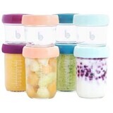 Babymoov Cuencos de cristal con tapa MULTISET (4 x 100 ml + 4 x 220 ml) 8 pcs