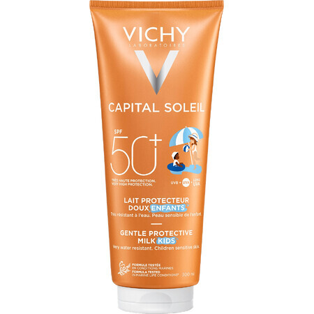 Vichy Capital Soleil Loción protectora infantil SPF 50 para rostro y cuerpo 300 ml