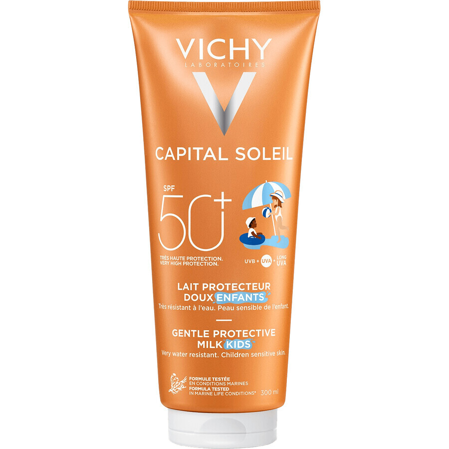 Vichy Capital Soleil Loción protectora infantil SPF 50 para rostro y cuerpo 300 ml