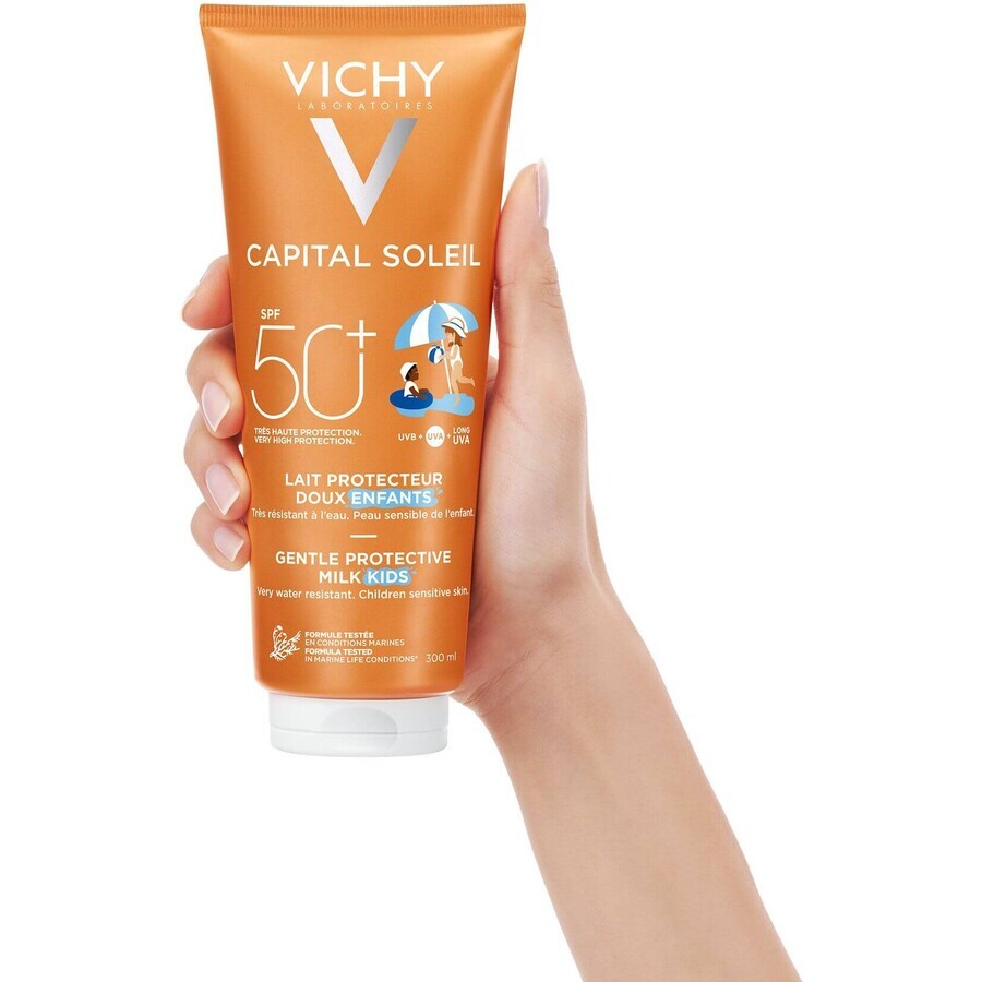 Vichy Capital Soleil Loción protectora infantil SPF 50 para rostro y cuerpo 300 ml