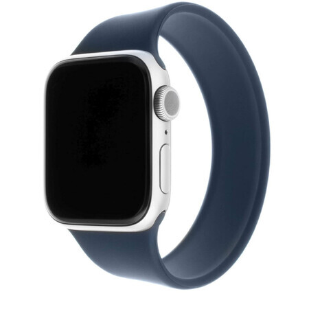 Elastisch siliconen bandje voor Apple Watch 42/44/45mm blauw maat L