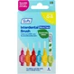 Periuțe de dinți interdentare TePe mărimea 0-5 Mix Pack, cutie de hârtie 6 buc
