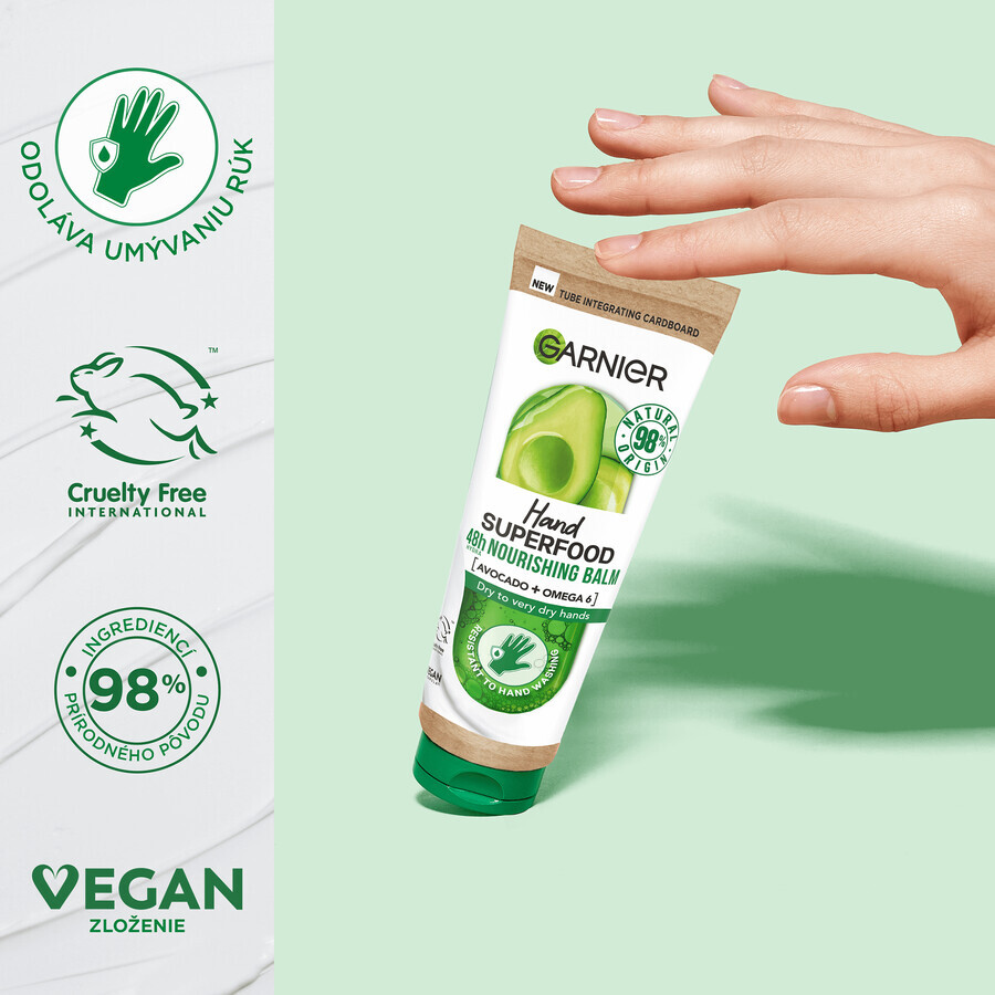 Garnier Hand Superfood crema de manos hidratante con aguacate 75 ml