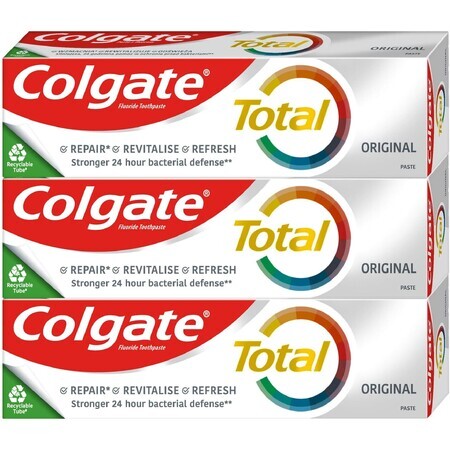 Colgate Total Pasta Dentífrica Original 3 x 75 ml