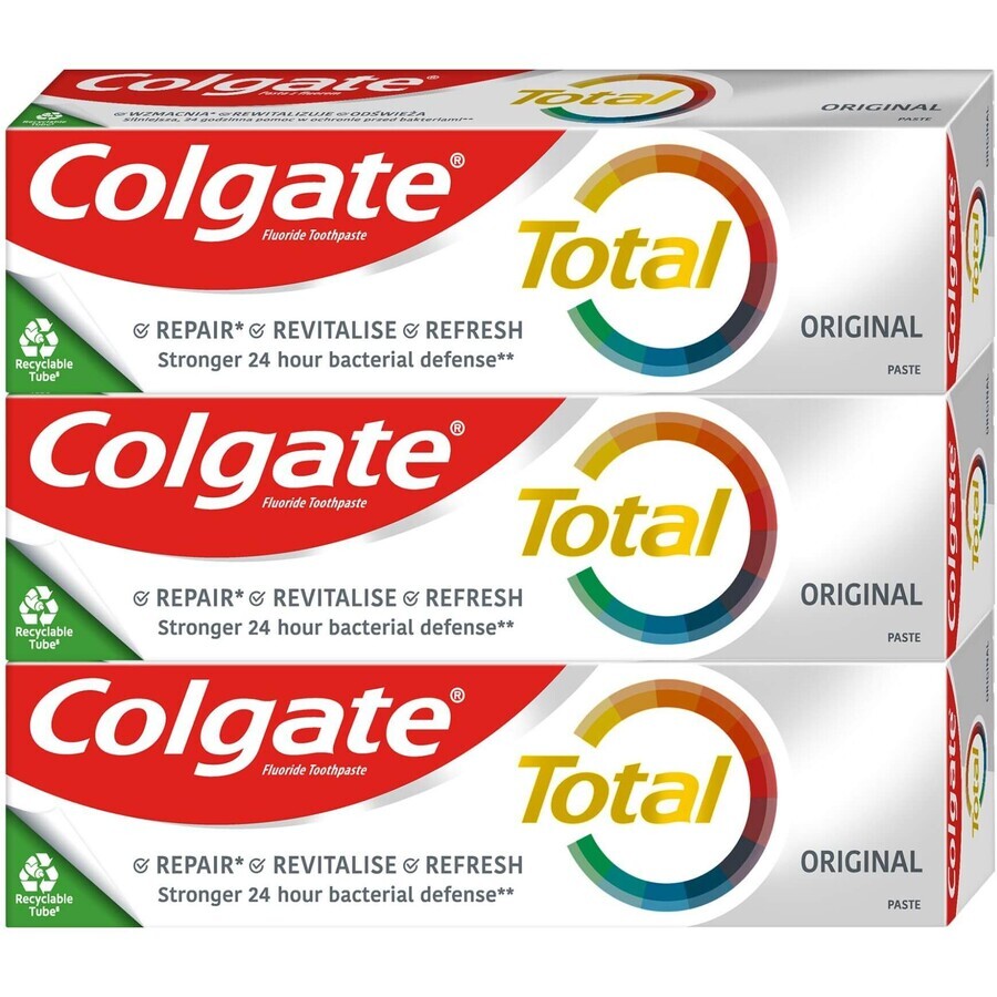 Colgate Total Pasta Dentífrica Original 3 x 75 ml