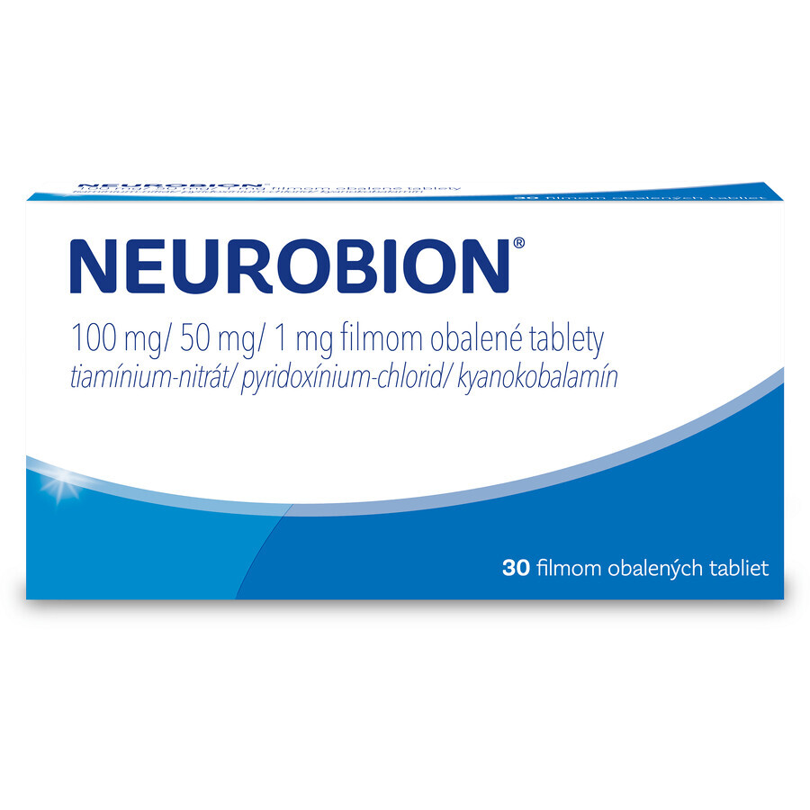 Neurobion 100 mg/50 mg/1 mg, 30 tablets