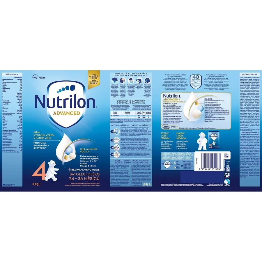 Nutrilon 4 peutermelk zuigelingenmelkpoeder 6 x 800 g