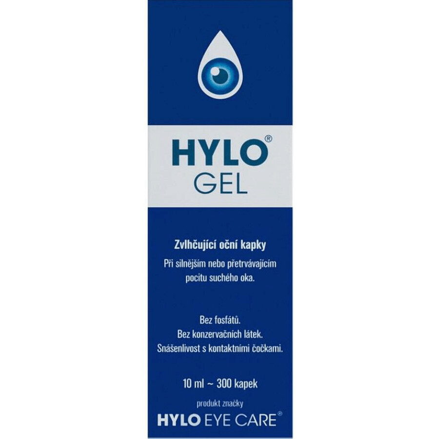 Hylo Eye Care Hylo Gel Gotas Oftálmicas para refrescar los ojos cansados 10 ml