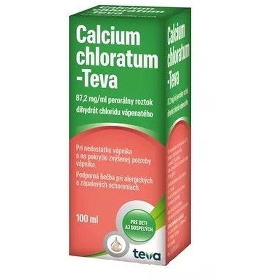 Calcium Chloratum - Teva, solución oral 100 ml