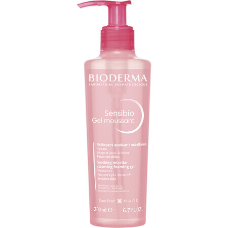 Bioderma Sensibio Gel limpiador espumoso suave y calmante para pieles sensibles 200 ml