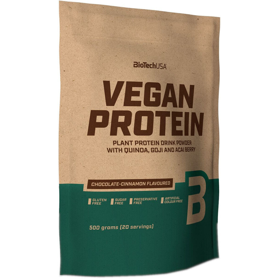 BiotechUSA Veganes Protein Schokolade Zimt Schokolade Veganes Protein 500 g