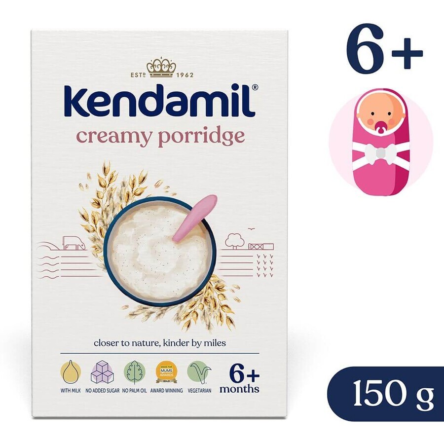 Kendamil Creamy oat porridge 6m+, 150 g