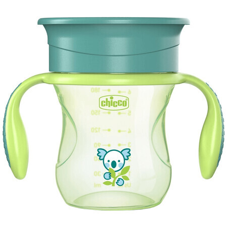 Chicco Mug Perfect 360 with handles green 12m+ 200 ml