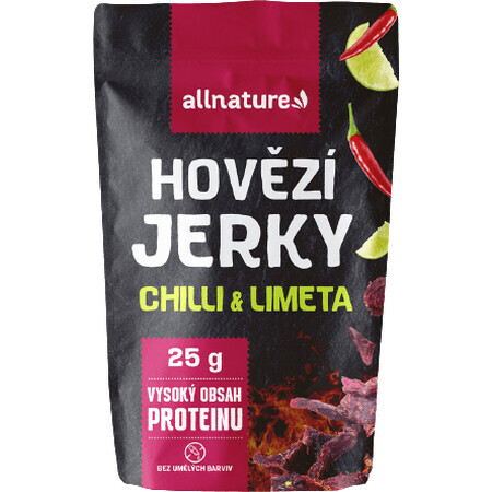 Allnature Rindfleisch Chili & Limette Jerky 25 g