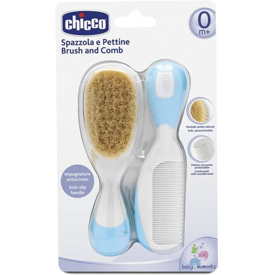 Peigne et brosse Chicco Blue