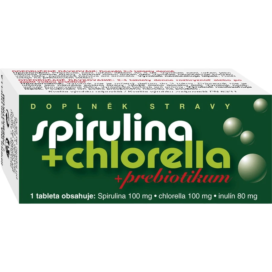 Naturvita SPIRULINA + CLORELLA + inulina 90 comprimidos