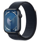 Apple Watch Series 9 GPS GPS 45mm aluminum case with sport strap, Midnight