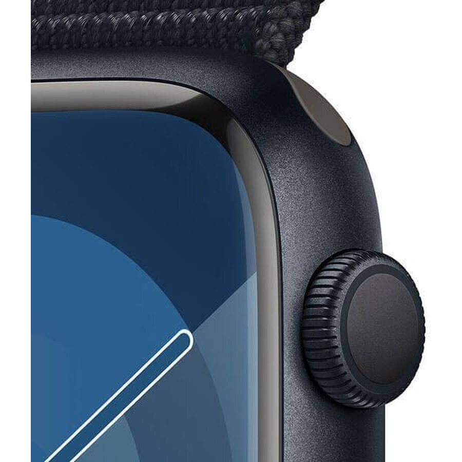 Apple Watch Series 9 GPS GPS 45mm Aluminiumgehäuse mit Sportarmband, Mitternacht Mitternacht