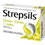 Strepsils pastillas sin azúcar limón 24 pastillas