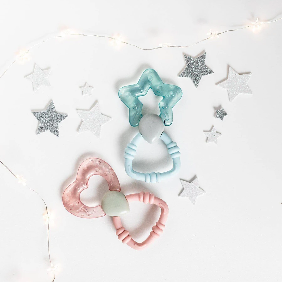Canpol baby refreshing teether con sonaglio a bacchetta magica - rosa