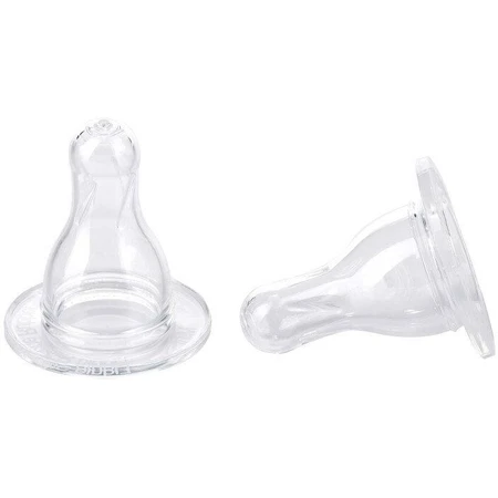 Canpol babies Silicon Bottle Soother Round Medium 2 buc